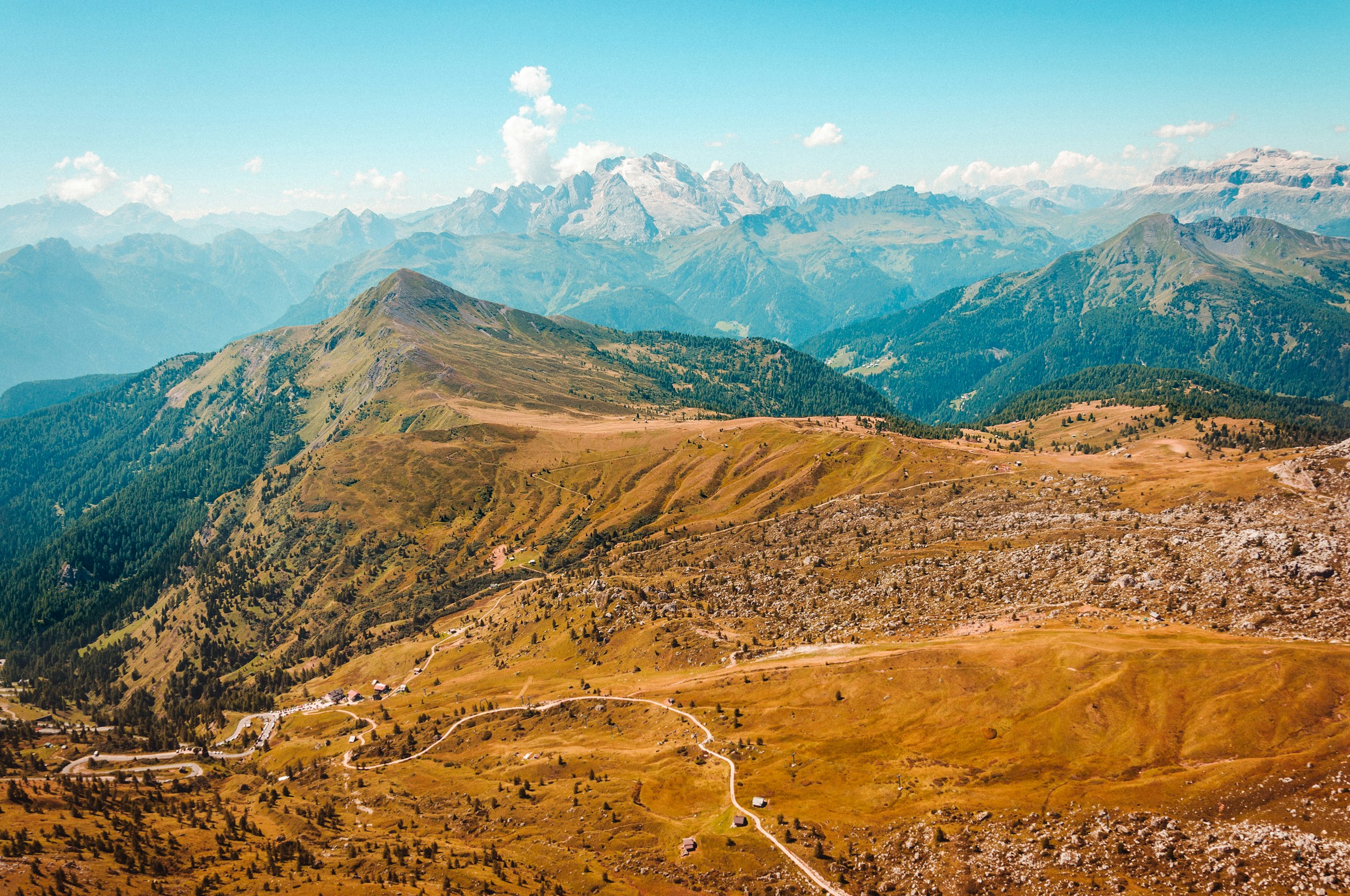 landscape photo of brown mountain